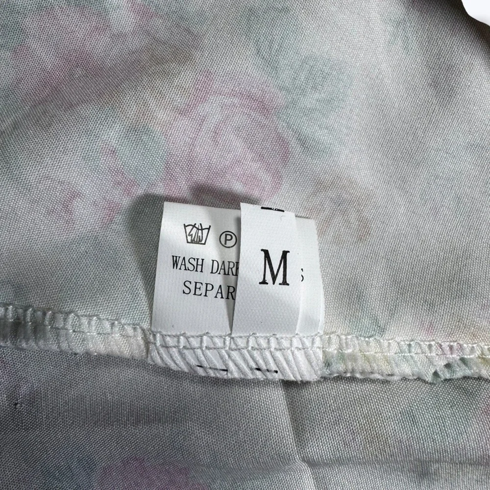 Cottagecore Floral Milkmaid Maxi Dress Puff Sleeve Square Neck Cream M Spring